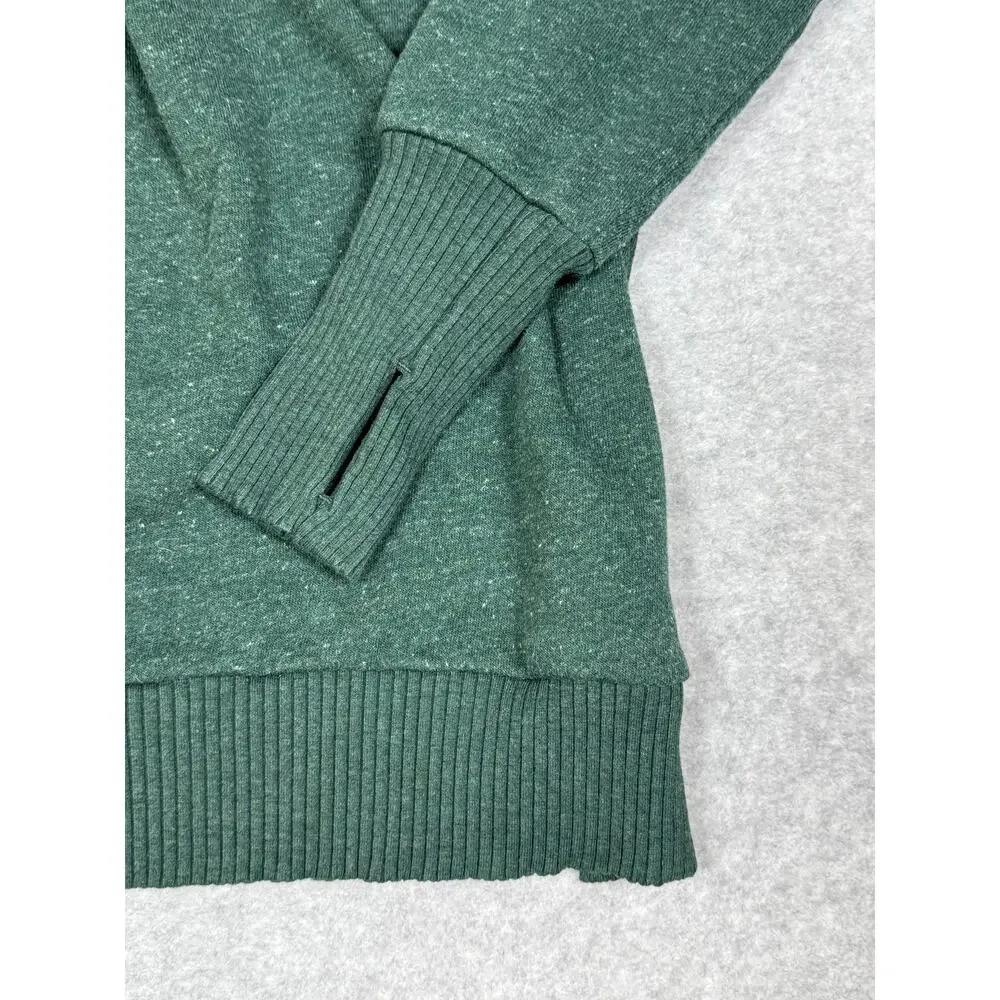 Alo Womens Green Turtleneck Pullover Sweatshirt